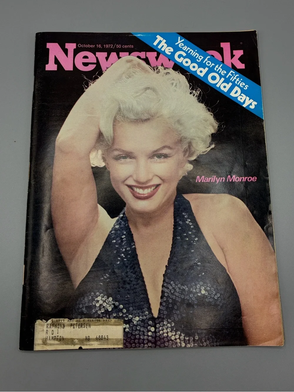 Newsweek Magazine Featuring Marilyn Monroe - October 16, 1972
